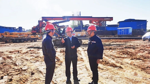 王大真到雙環公司、氨醇項目和TPO項目現場調研(圖1)