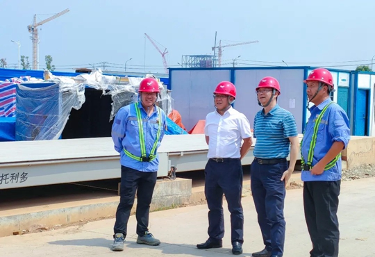 王大真檢查指導田家河新項目建設(圖1) 王大真檢查指導田家河新項目建設(圖1)