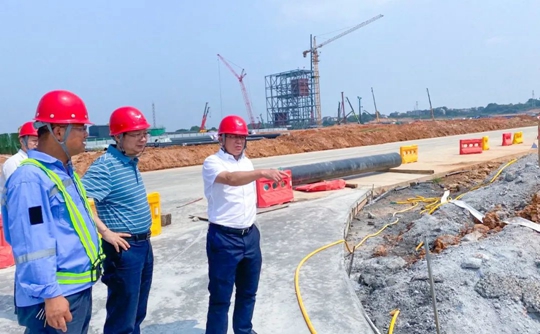 王大真檢查指導田家河新項目建設(圖2) 王大真檢查指導田家河新項目建設(圖2)